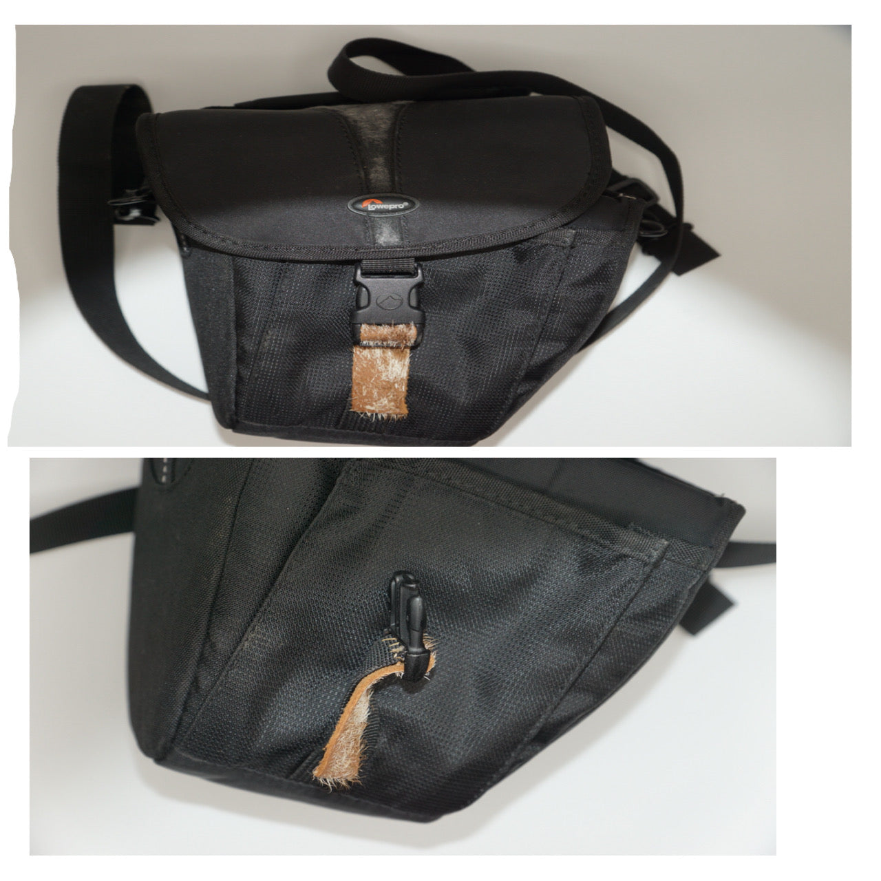 Lowepro Camera Bag with Goatskin Buckle Strap