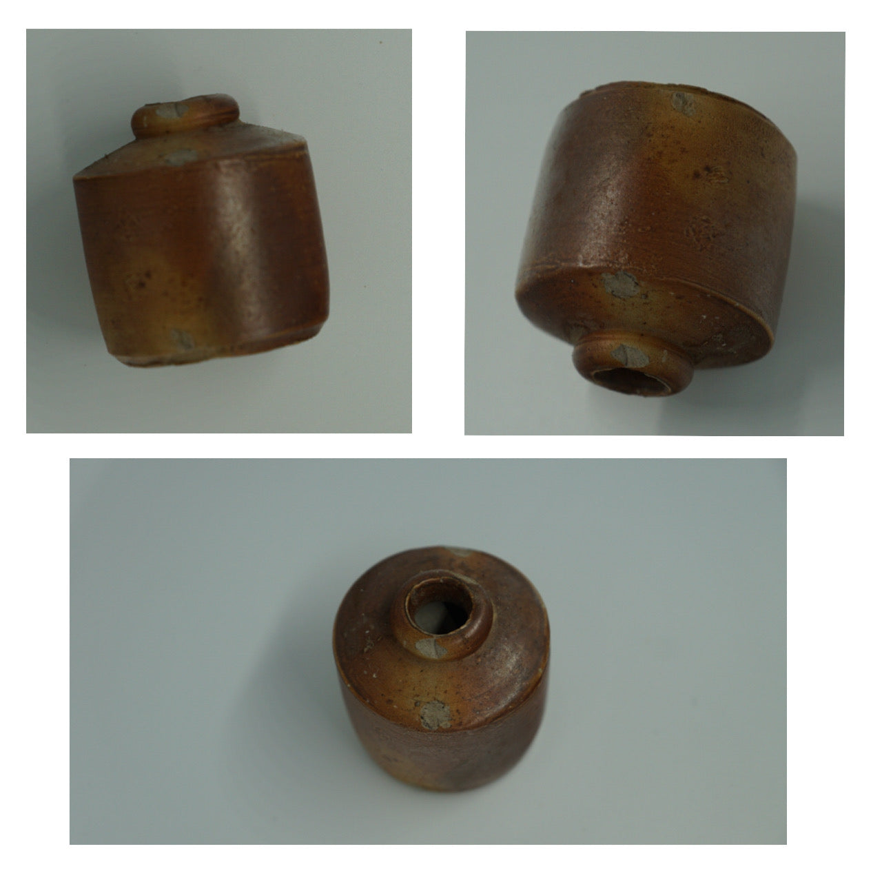Antique Clay Inkwell
